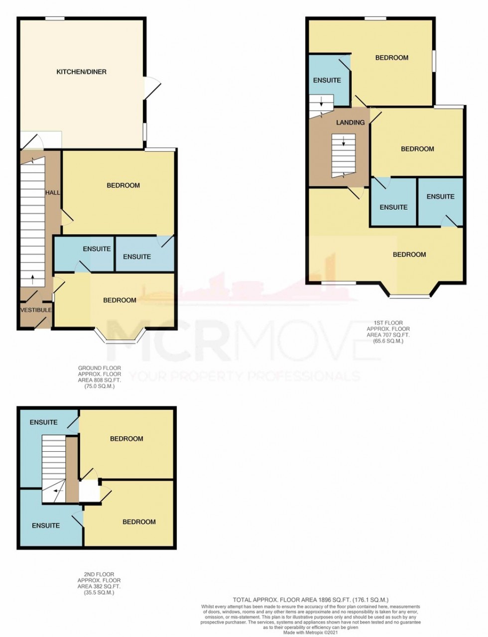 Floorplan for Russell Road, Mossley Hill, Liverpool