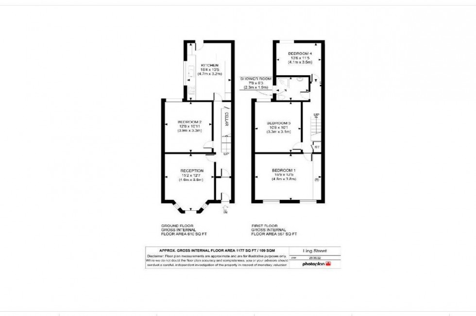 Floorplan for Ling Street, Edge Hill, Liverpool