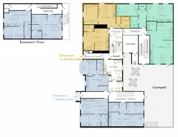 Floorplan for Rodney Street, City Center, Liverpool